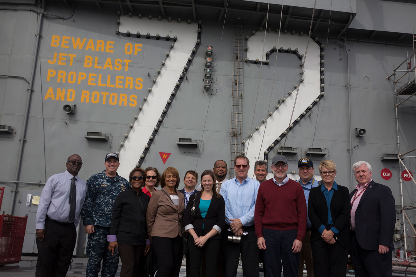 Fiscal Service leadership and Navy Personnel group picture